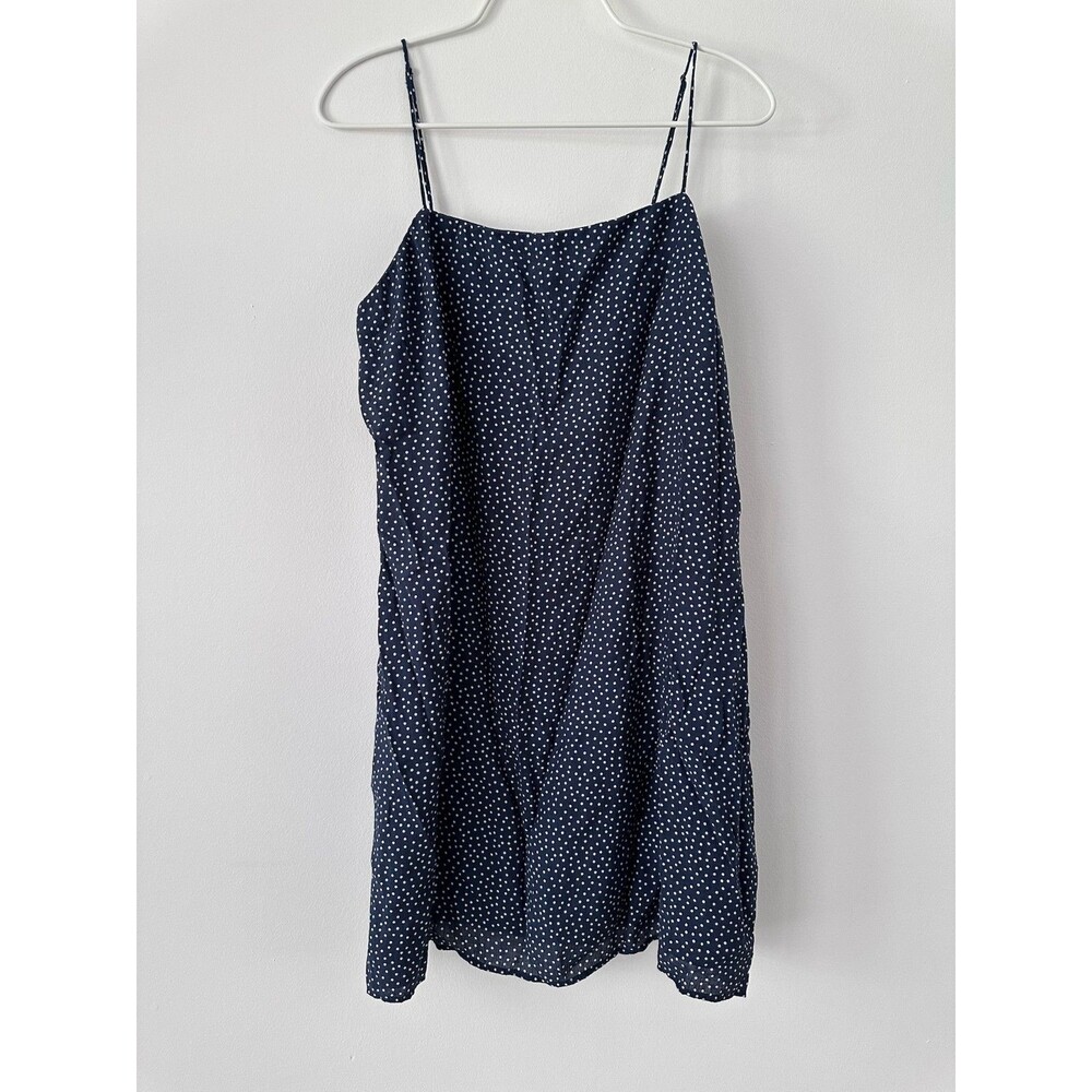 NEW Abercrombie & Fitch Navy Polka Dot Cami Mini Dress NWT XLT (X-Large Tall)